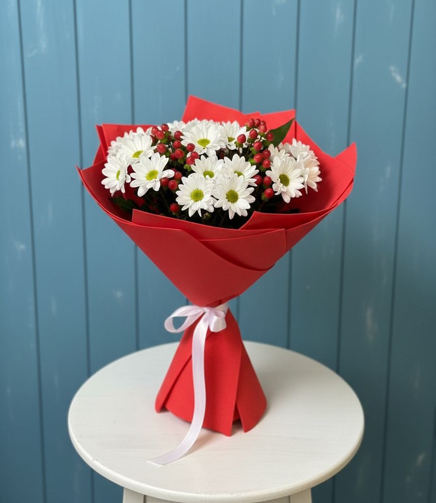 Букет цветов из: Хризантемы в Камень-Рыболове