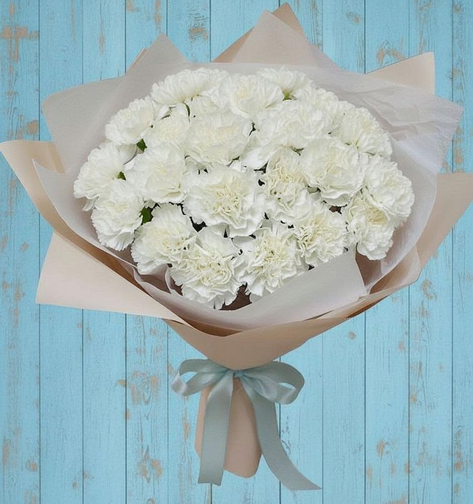 Букет цветов из: Гвоздики в Камень-Рыболове