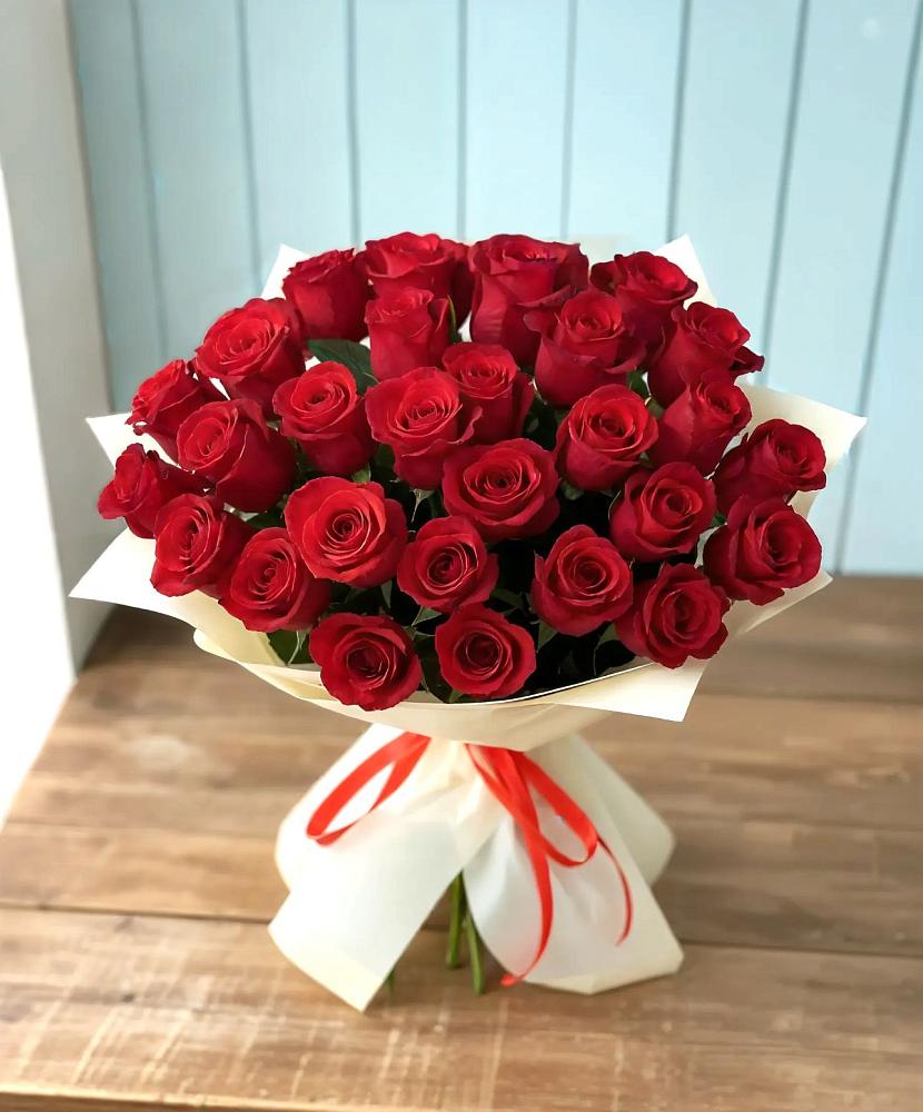 Букет 29 Красных роз в Камень-Рыболове