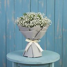 Букет цветов из:  Гипсофила в Камень-Рыболове