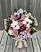 Букет цветов из: Альстромерии, Гвоздики, Розы и Хризантемы в Камень-Рыболове