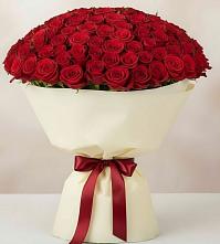 Букет 101 Красная роза Милано в Камень-Рыболове