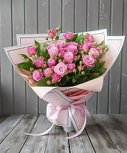 Букет Розовый кустик #REPLACE_PRED# Камень-Рыболове