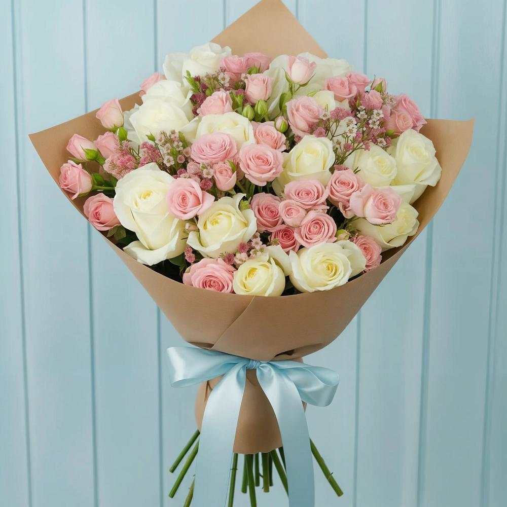 Букет цветов из: Розы в Камень-Рыболове