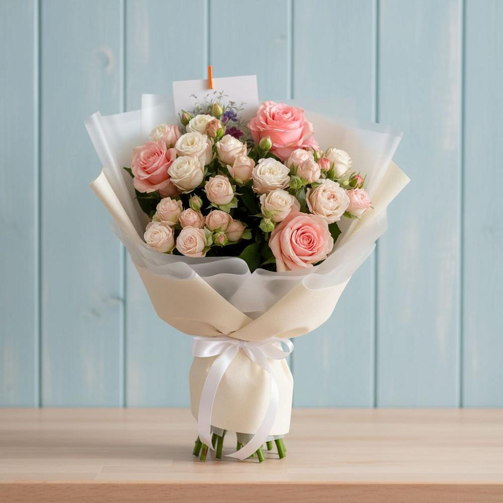 Букет цветов из: Розы в Камень-Рыболове