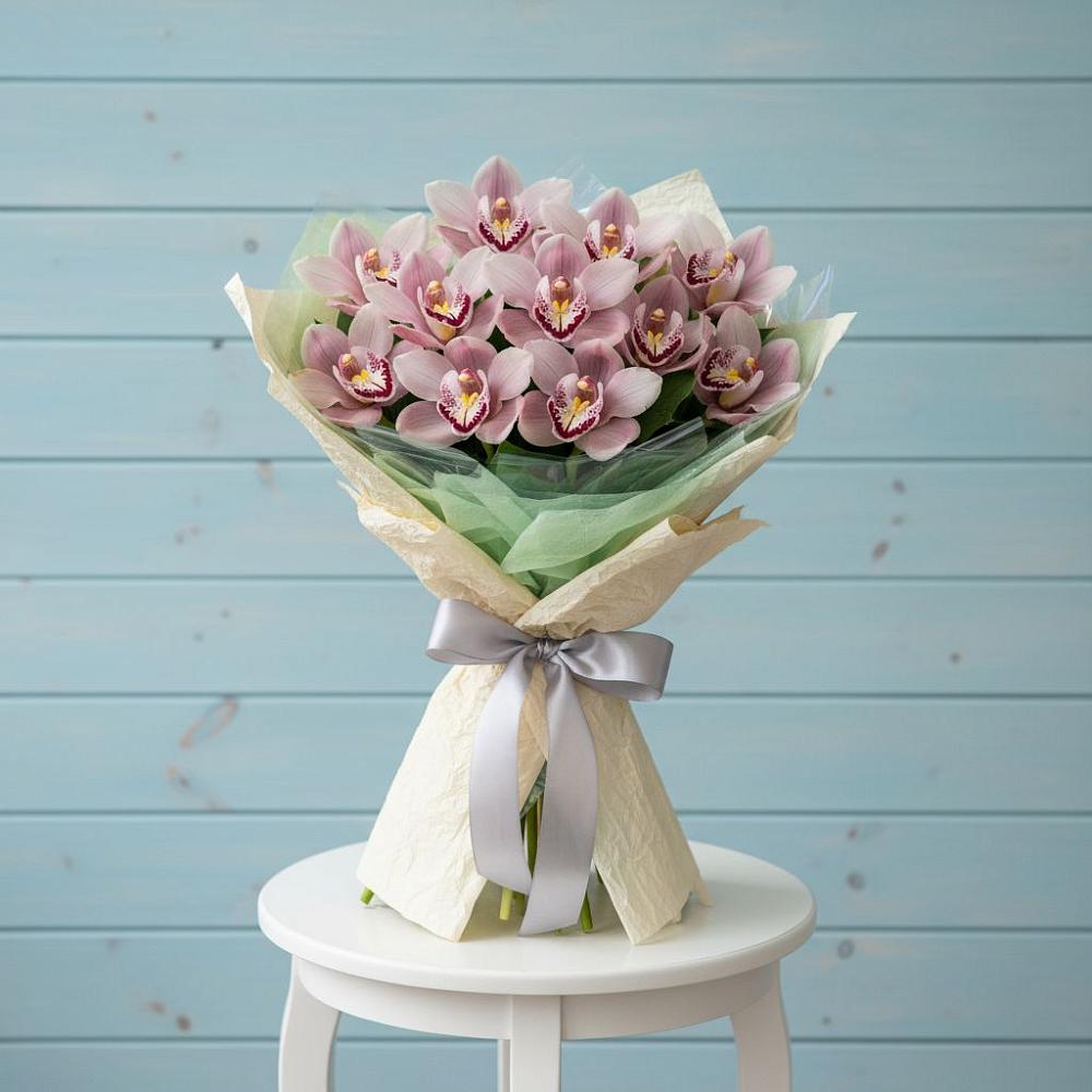 Букет цветов из: Орхидеи и Розы в Камень-Рыболове