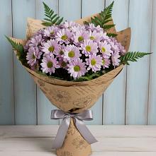 Букет цветов из:  Хризантемы #REPLACE_PRED# Камень-Рыболове