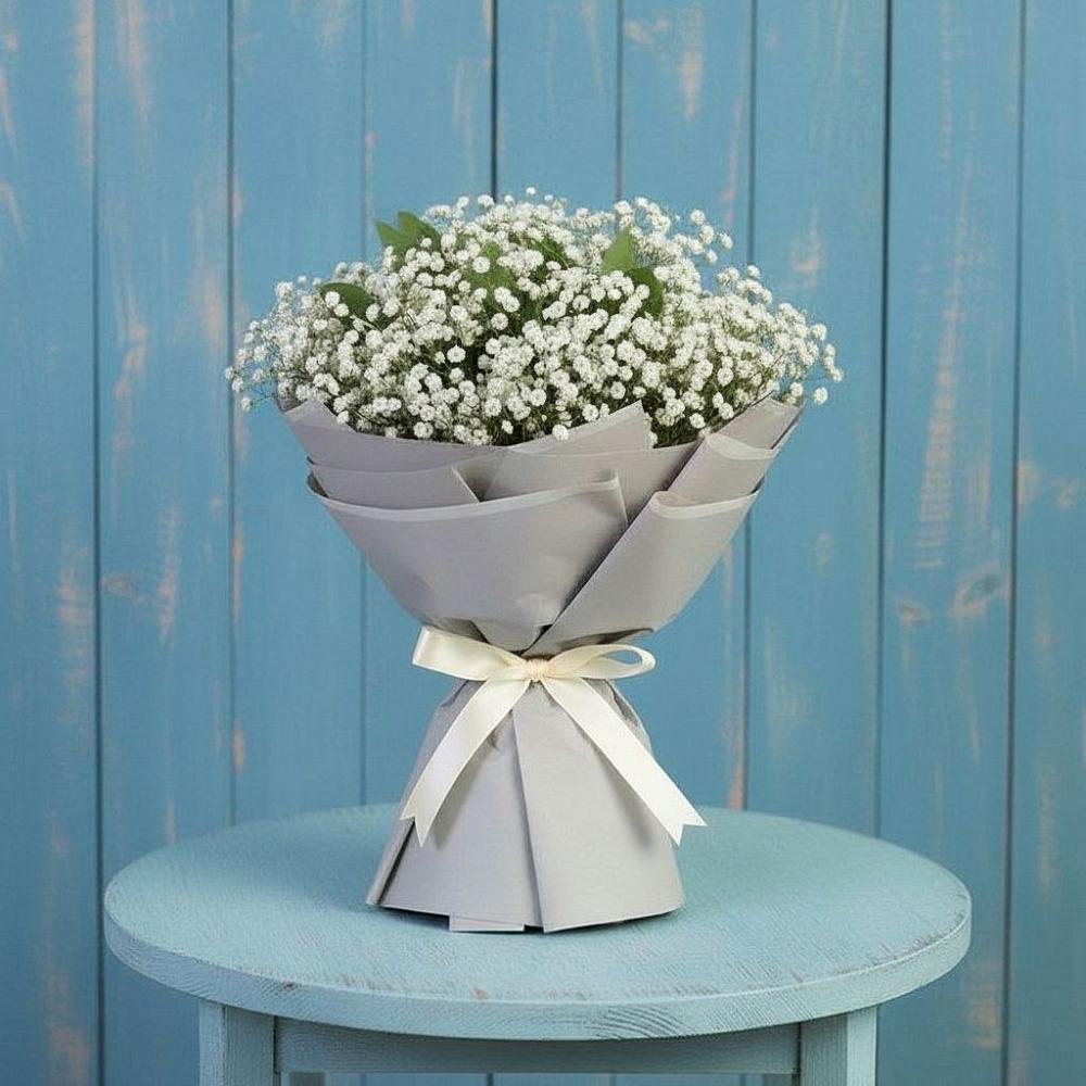 Букет цветов из: Гипсофила в Камень-Рыболове