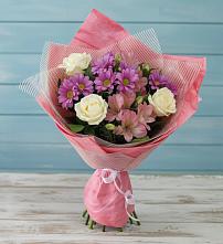 Букет цветов из:  Герберы #REPLACE_PRED# Камень-Рыболове