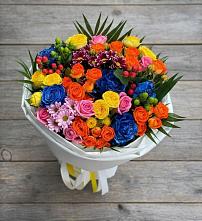 Букет цветов из:  Розы и Хризантемы #REPLACE_PRED# Камень-Рыболове