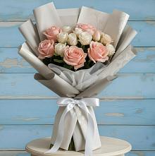 Букет цветов из:  Розы в Камень-Рыболове