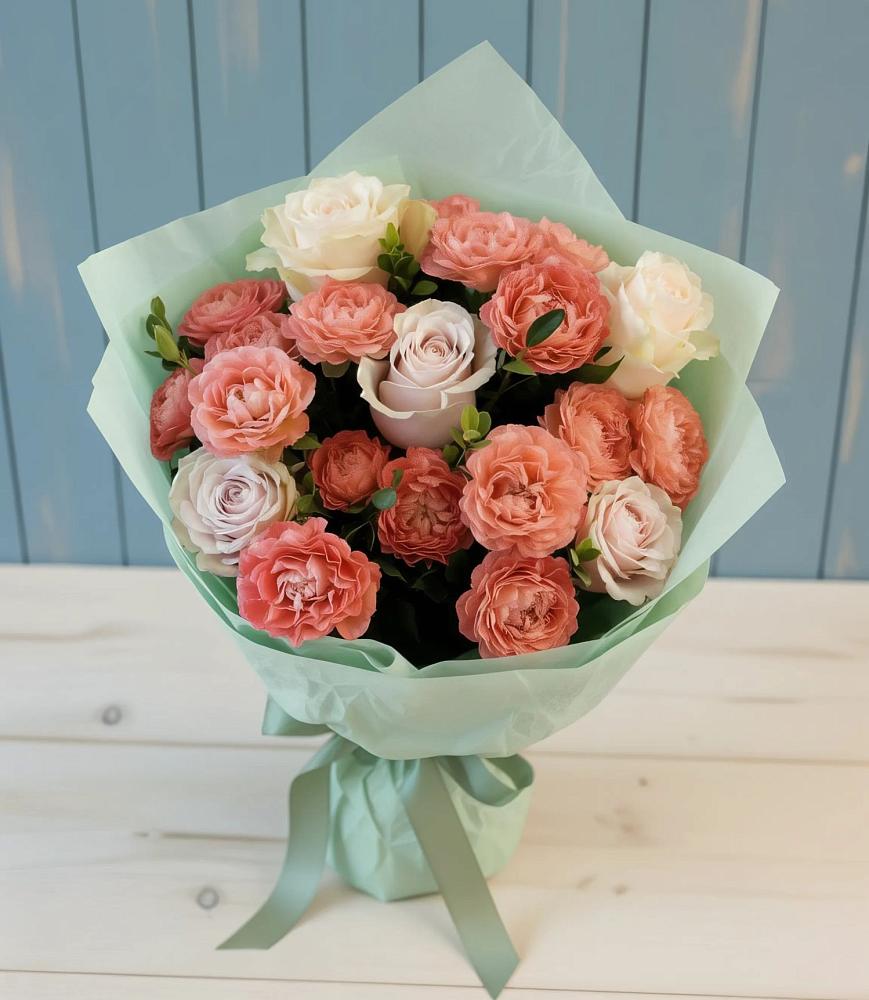 Букет цветов из: Розы в Камень-Рыболове