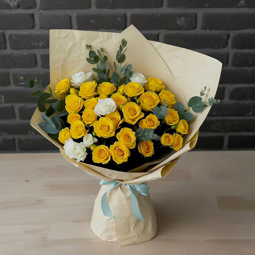 Букет цветов из: Розы в Камень-Рыболове