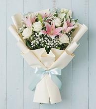 Букет цветов из:  Лилии в Камень-Рыболове