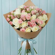 Букет цветов из:  Розы #REPLACE_PRED# Камень-Рыболове